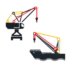 Harbour and Ship Crane Ropes