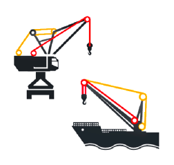 Harbour and Ship Crane Ropes