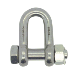 Stainless Steel Lifting Shackles - Dee with Safety Bolt