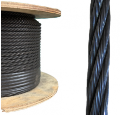 Black Wire Rope  7x19
