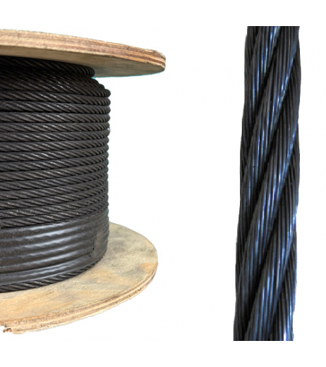 Black Wire Rope  7x19