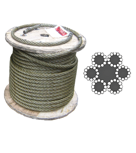 6x12 Galvanized Steel Wire Rope