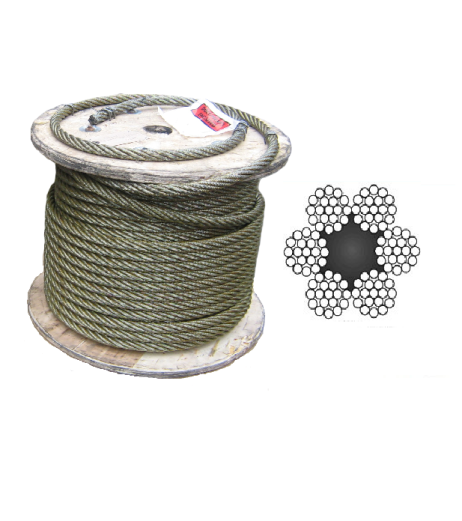 6x19 Galvanized Steel Wire Rope 