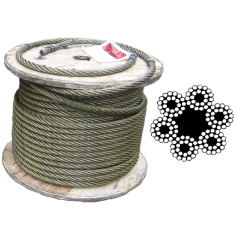 6x24 Galvanized Steel Wire Rope