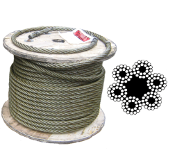 6x24 Galvanized Steel Wire Rope