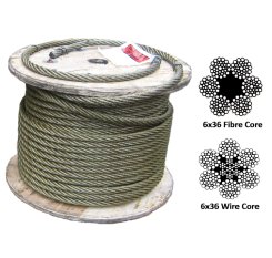 6x36 Galvanized Steel Wire Rope