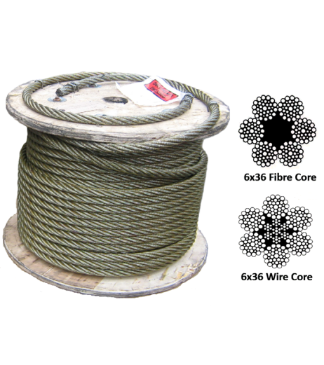 6x36 Galvanized Steel Wire Rope