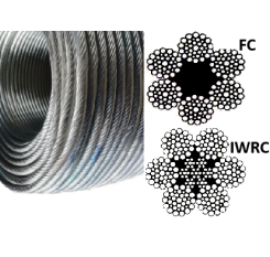 6x36 Stainless Steel Wire Rope – Fibre or Wire Core