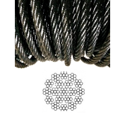 Black Wire Rope 19x7