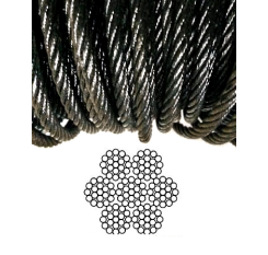 Black Wire Rope  7x19