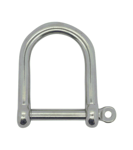 Stainless Steel Wide Jaw D Shackle