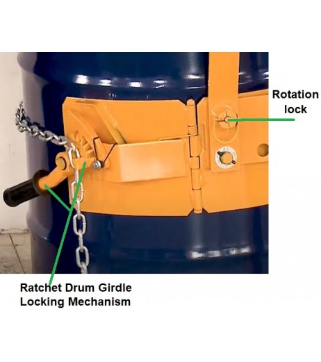Manual Drum Rotator Trolley DTLC45