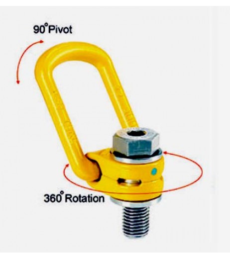 Yoke Metric Thread Swivel Eye Bolt 