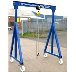 1000KG Mobile Lifting Gantry with 3MTR Under beam x 4MTR Span 