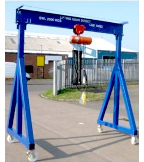 5000KG Mobile Lifting Gantry with 5MTR Under beam x 4MTR Span 