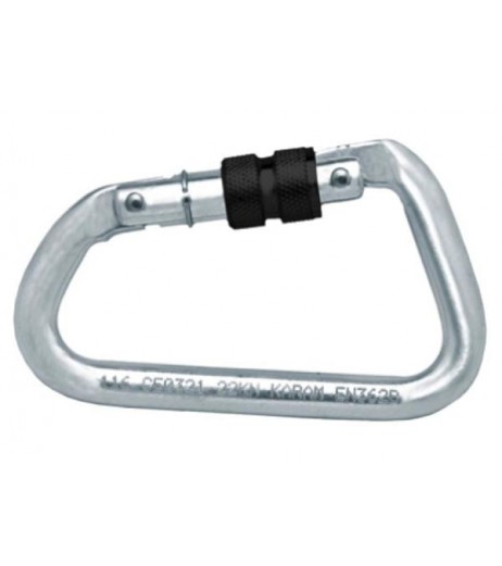 Kratos ATEX Aluminium Screw Locking Karabiner FA 50 103 22