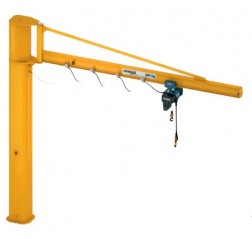 Long Outreach Over braced I Beam Pillar Swing Jib Crane