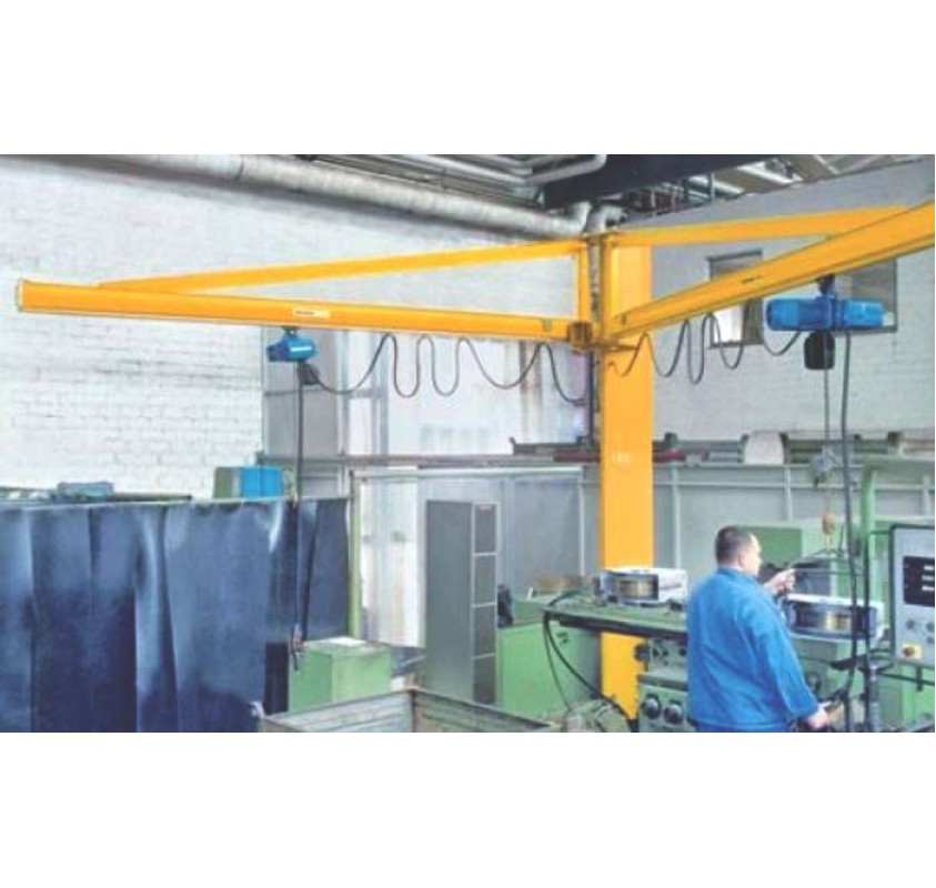 Demag Double Arm Pillar Swing Jib Crane Crane Suppliers