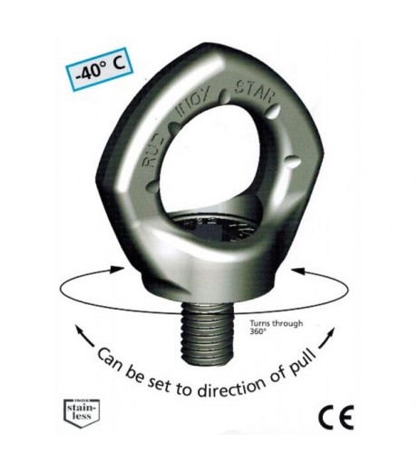 RUD Inox-Star Stainless Steel Swivel Eye Bolt