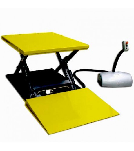 Static Electric Lift Table with Loading Ramp - HTF-G Series