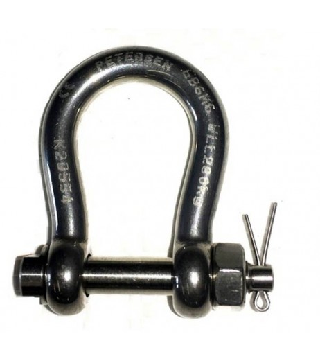 Stainless Steel Lifting Shackles - Bow with Safety Bolt