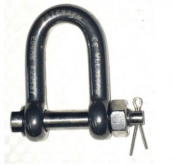 Stainless Steel Lifting Shackles - Dee with Safety Bolt