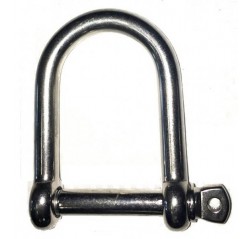 Stainless Steel Wide Jaw D Shackle