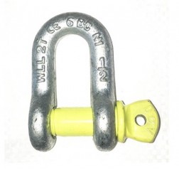 Yellow Pin Alloy D Shackles