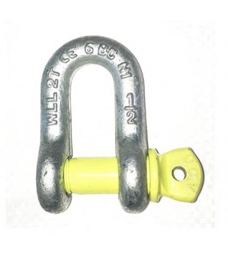 Yellow Pin Alloy D Shackles