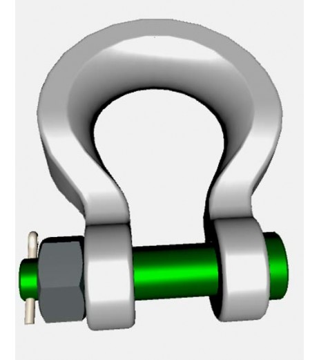 Green Pin Sling Shackles - Bow Type