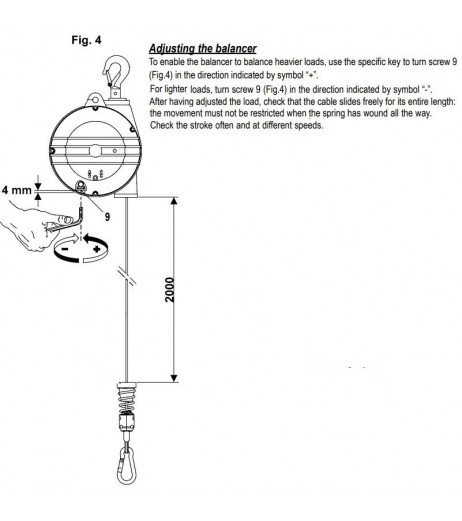 Zero Gravity Tool Balancer 4–25kg 9354-59