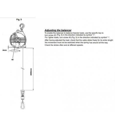 Zero Gravity Tool Balancer 10-105kg 9361-71