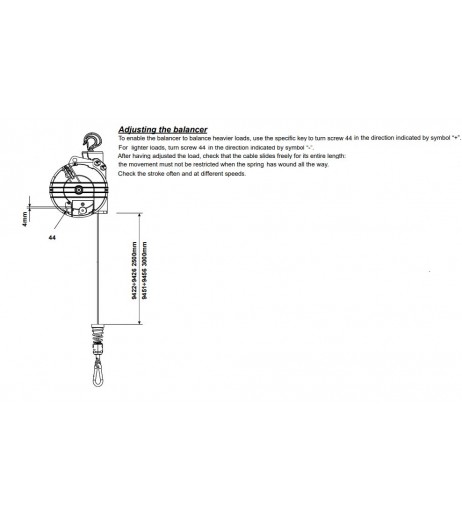 Zero Gravity Tool Balancer 100-180kg 9422 – 9456