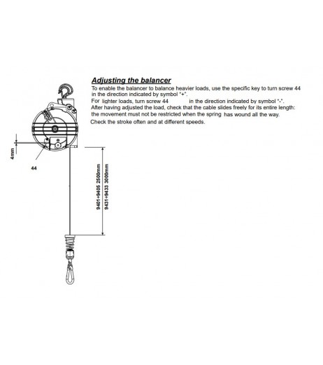 Zero Gravity Tool Balancer 15-60kg 9401-9436