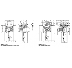 Yale CPV/F 5-4 Electric Hoist with Integrated Trolley