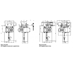 Yale CPV 5-8 Electric Hoist with Integrated Trolley