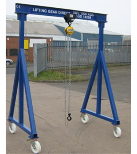 5000KG Mobile Lifting Gantry with 3.5MTR Under beam x 4MTR Span 