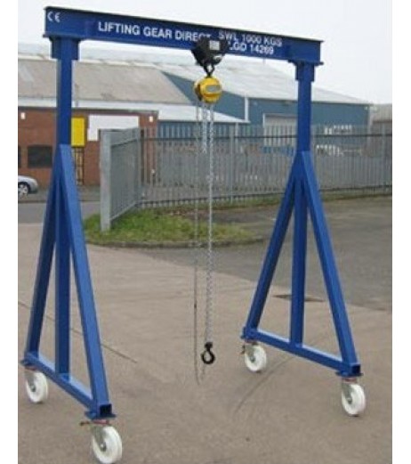 5000KG Mobile Lifting Gantry with 4.5MTR Under beam x 3MTR Span 