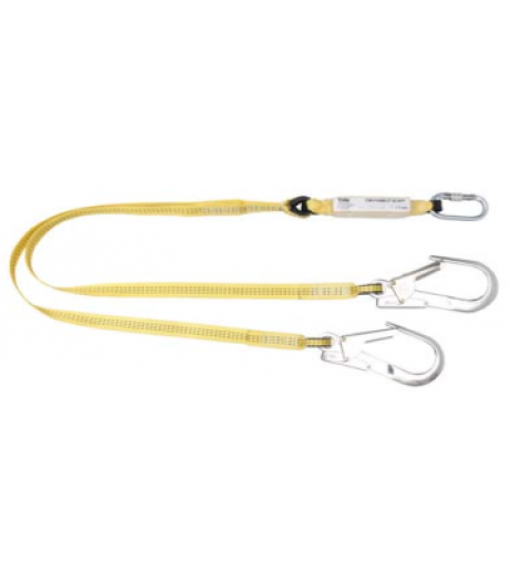 Yale CMHABM2Tscaff  twin tail fall arrest webbing lanyard