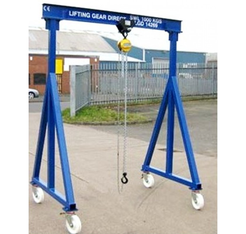 3000KG A Frame Lifting Gantry with 3MTR Under beam x 3MTR Span
