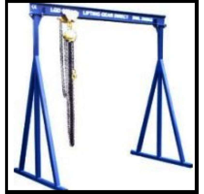 2000KG A Frame Lifting Gantry with 4.5MTR Under beam x 4MTR Span