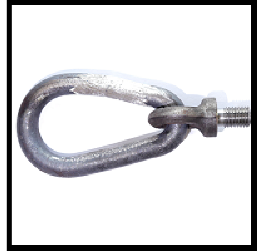 Collared Eye Bolt with Reevable Egg Link Metric Lifting Gear Direct