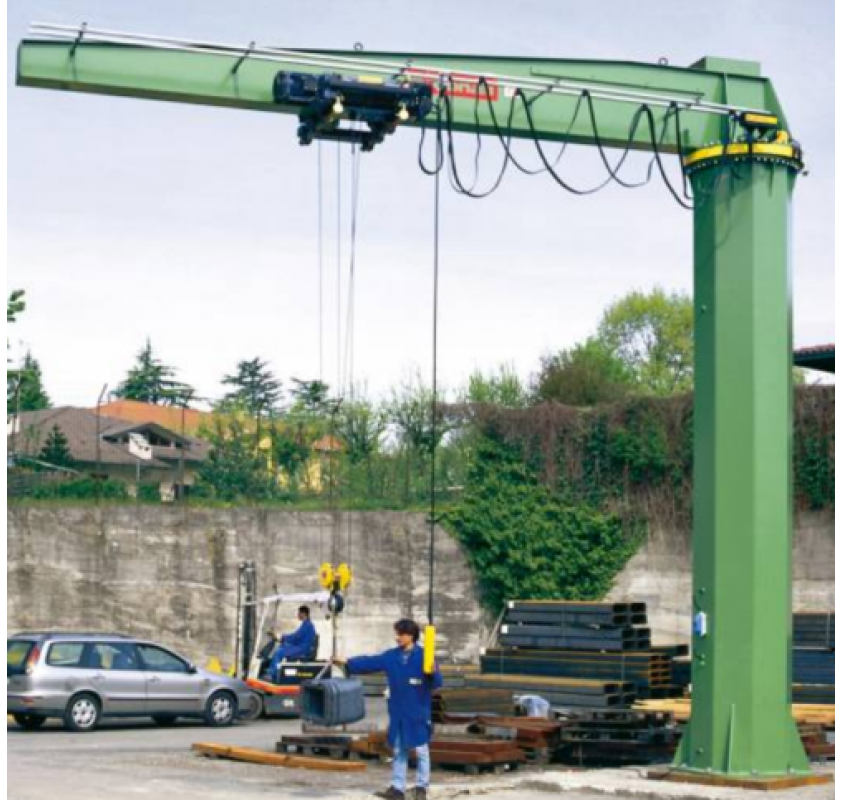 Donati 360 Electric Rotation Swing Jib Crane GBR Lifting Gear Direct