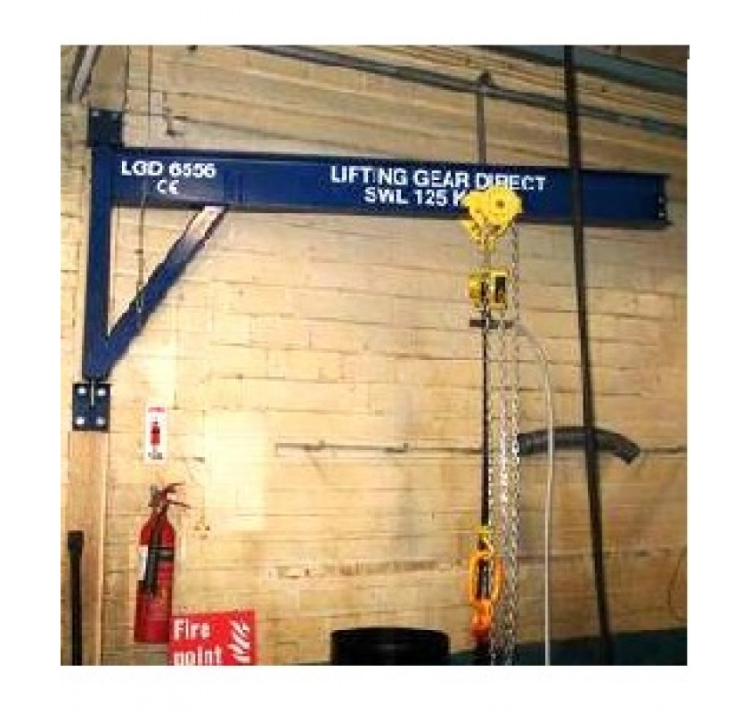 Wall Mounted 500KG Jib Crane with 3.5MTR Arm Lifting Gear Direct