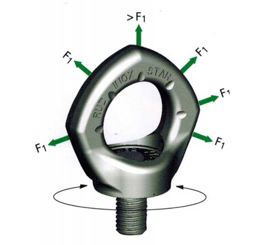 RUD InoxStar Stainless Steel Swivel Eye Bolt Lifting Gear Direct