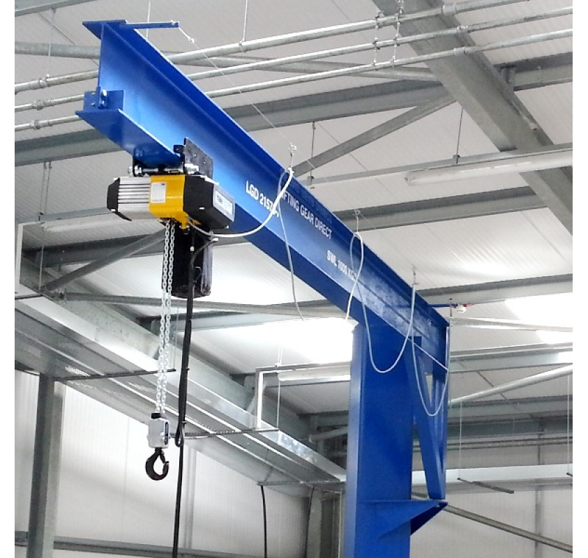 250kg Under Braced Swing Jib Crane Jib Cranes Lifting Gear Direct