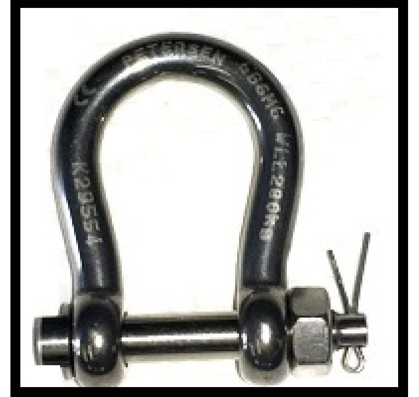 Stainless Steel Lifting Shackles Bow with Safety Bolt Lifting Gear