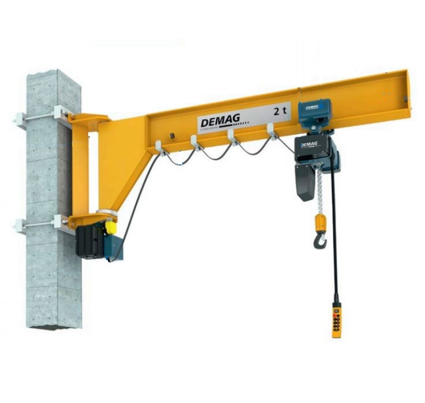 Low Headroom Wall Mounted Under Braced Jib Crane I Beam LGD UK