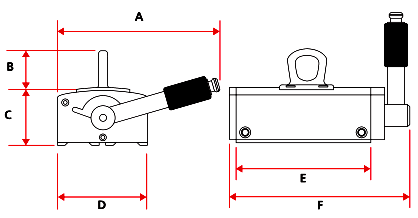 Eclipse Lifting Magnet Ultralift TP 
 dimensions