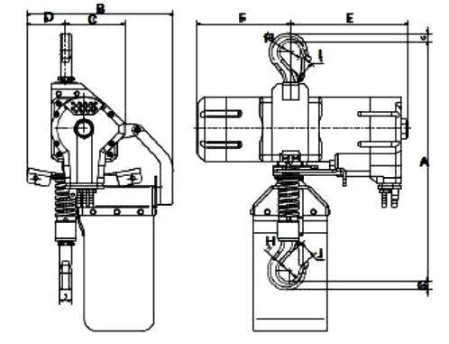 high speed air hoist